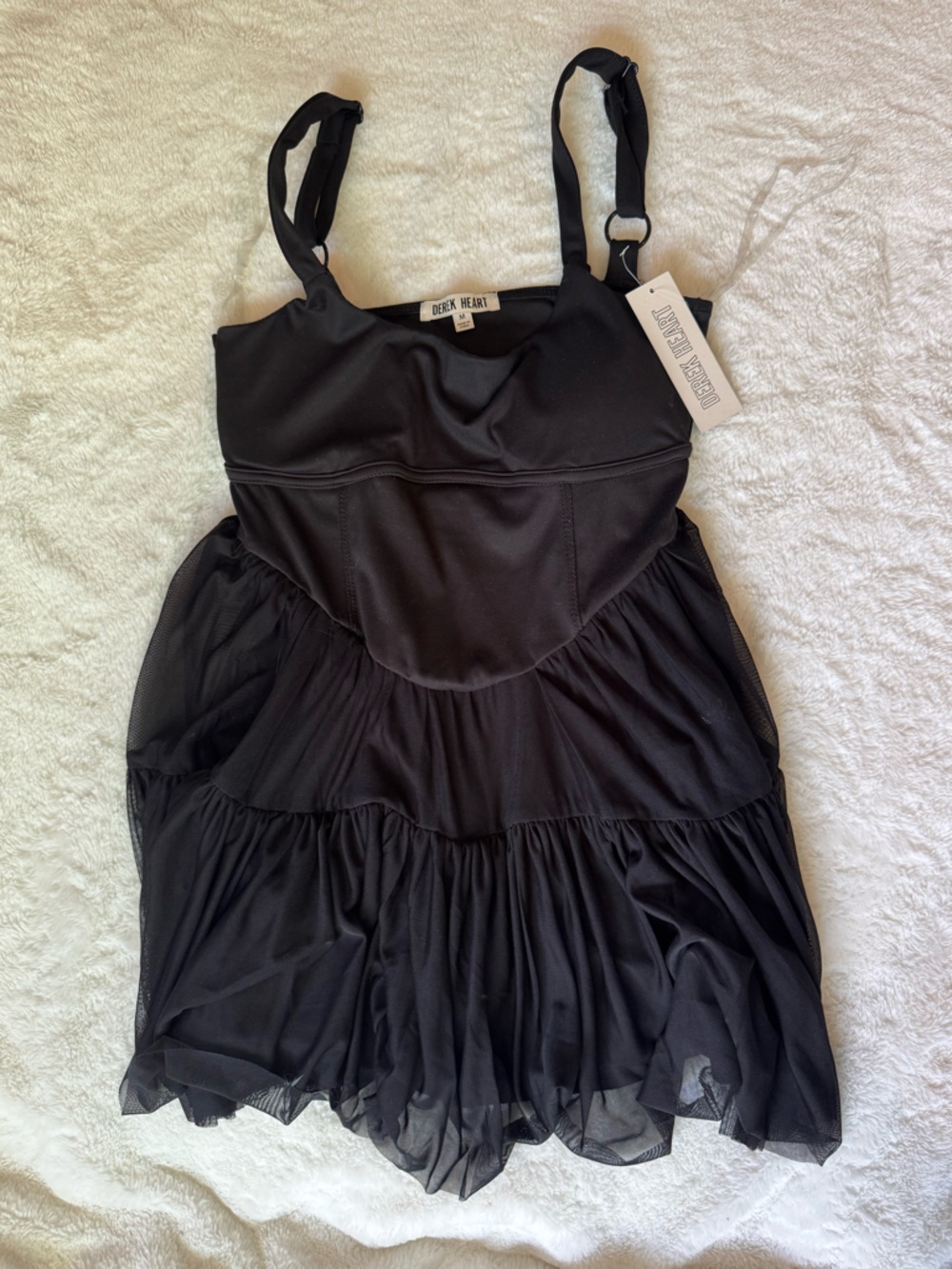 Derek Heart Black Dress With Shorts NWT